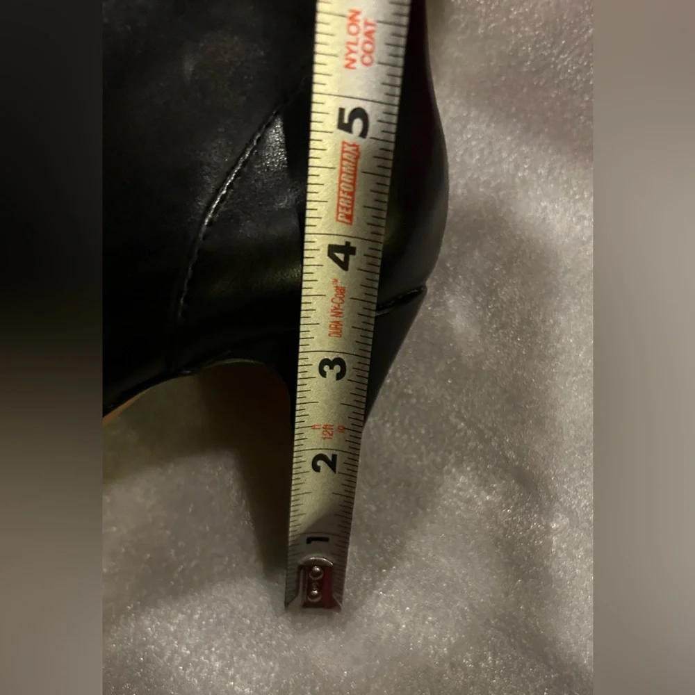 Vince Camuto Vo-Valli Black Leather Knee-High Boots - Picture 7 of 8